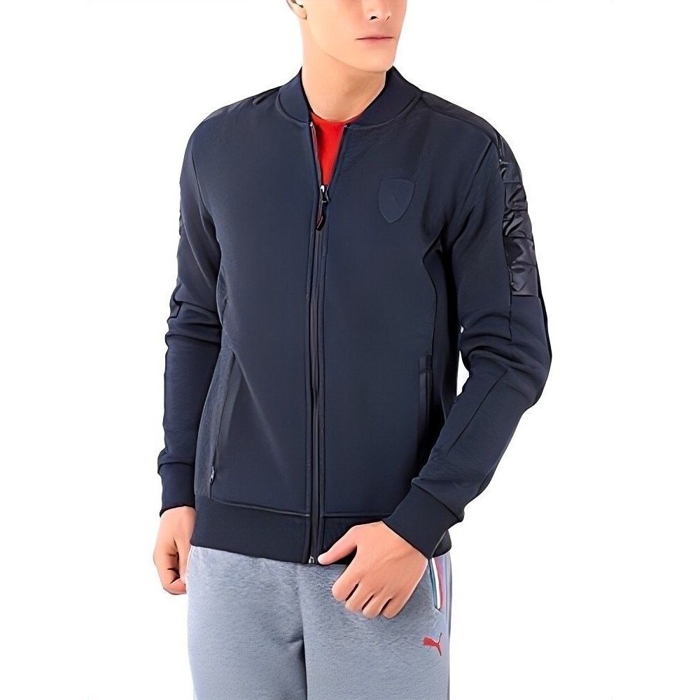 PUMA Ferrari Vintage Rare Anniversary Sweater Jacket Dark Gray